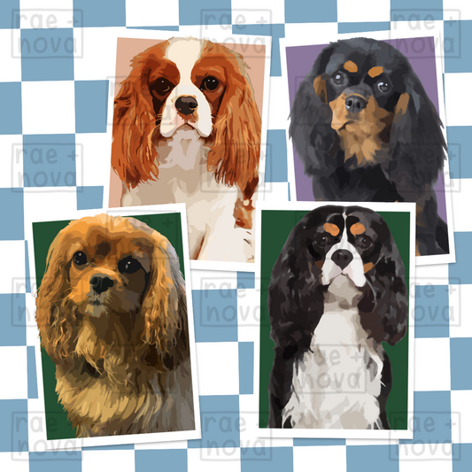 Cavalier Portrait Art Print