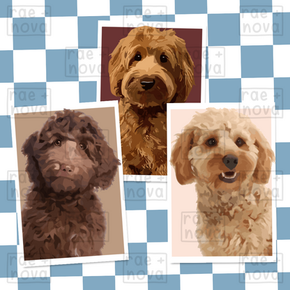 Cockapoo Portrait Art Print