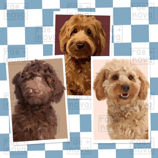 Cockapoo Portrait Art Print
