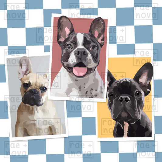 French Bulldog Portrait Art Print