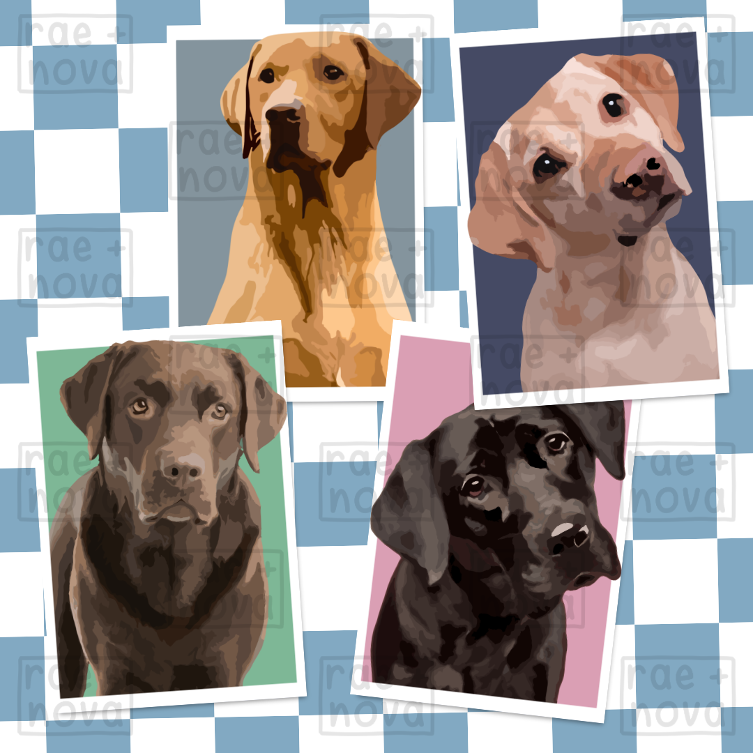 Labrador Portrait Art Print