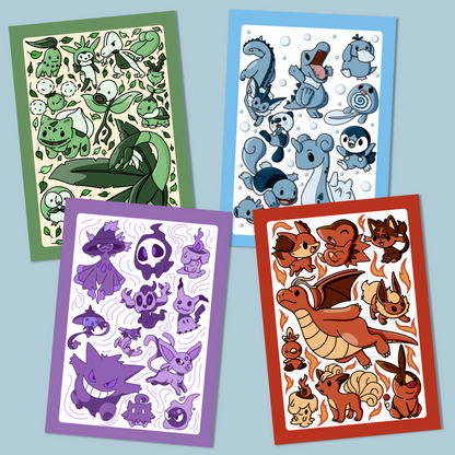 Pokémon Type Art Prints