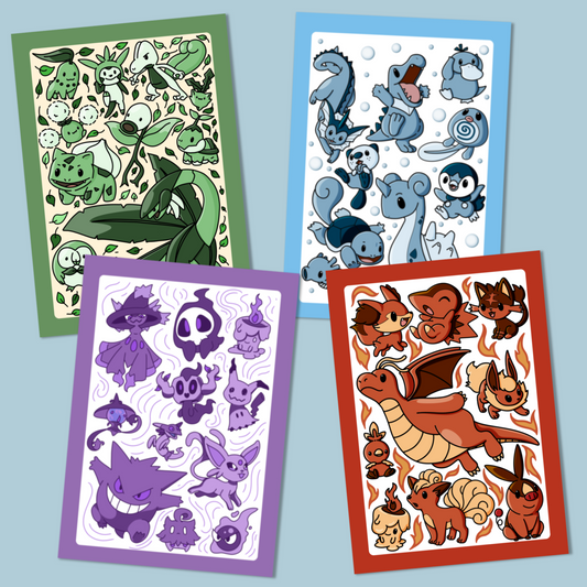 Pokémon Type Art Prints