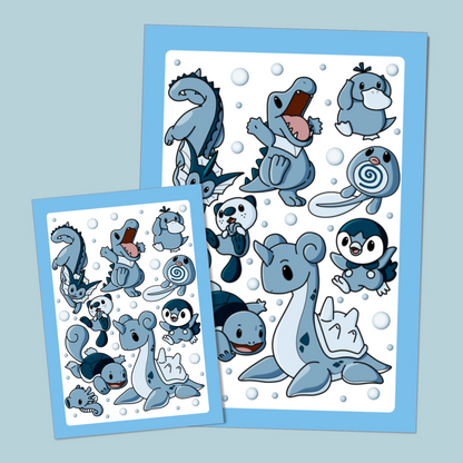 Pokémon Type Art Prints