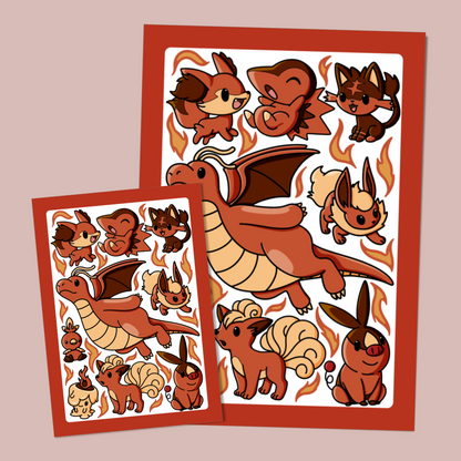 Pokémon Type Art Prints