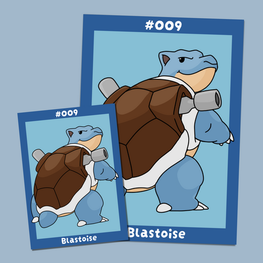 009 Blastoise PokePal Print