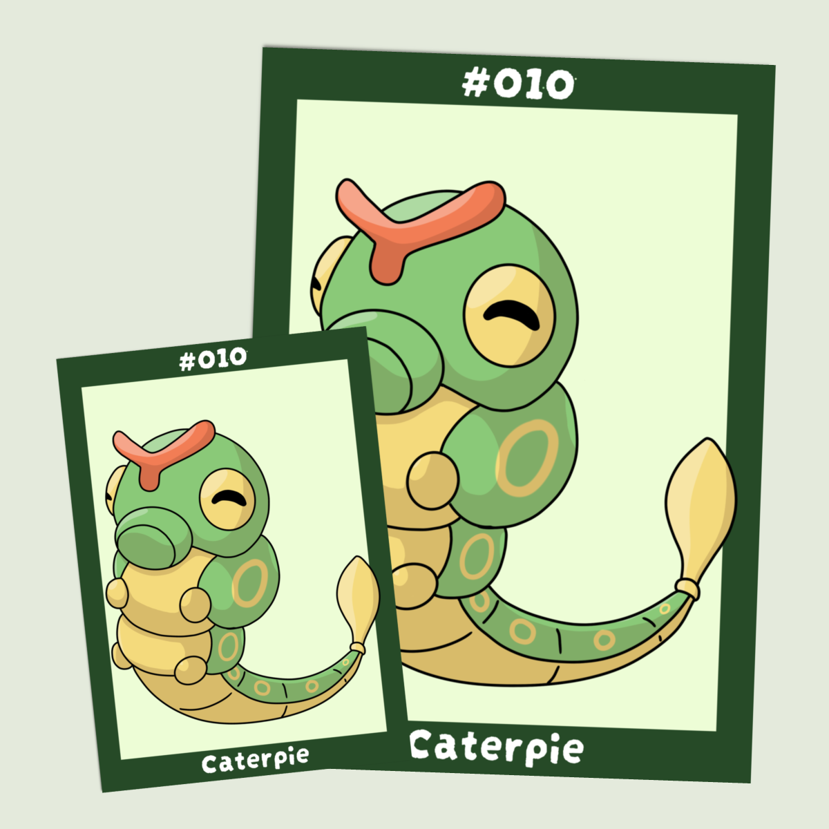 010 Caterpie PokePal Print