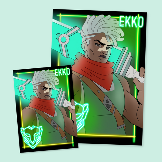 Ekko Arcane Art Print