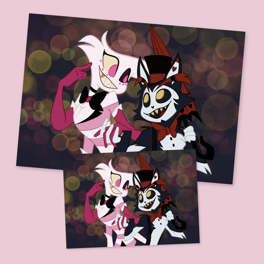 Angeldust and Husk Hazbin Art Print