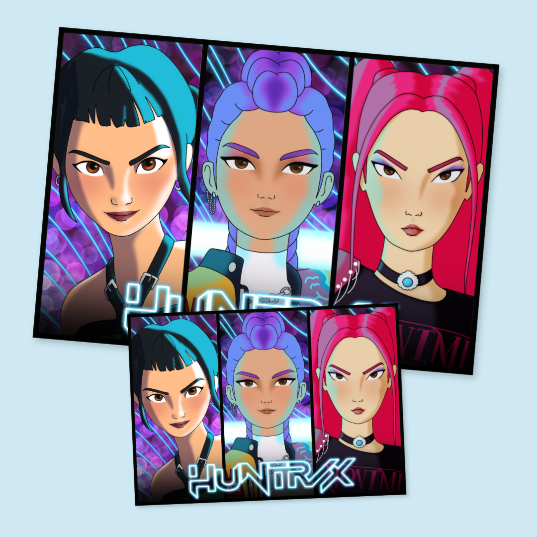 Huntrix Art Print – Rae & Nova