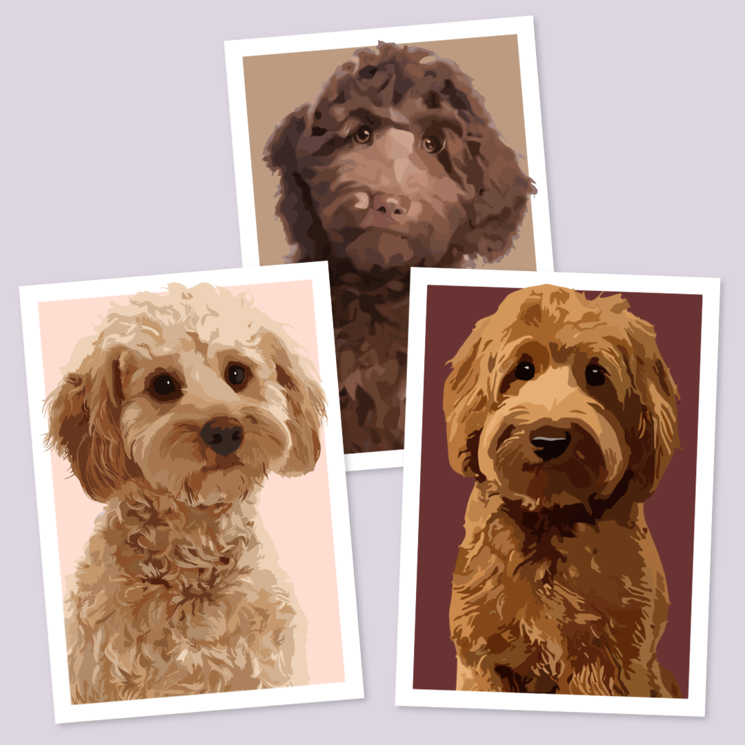 Cockapoo Portrait Art Print