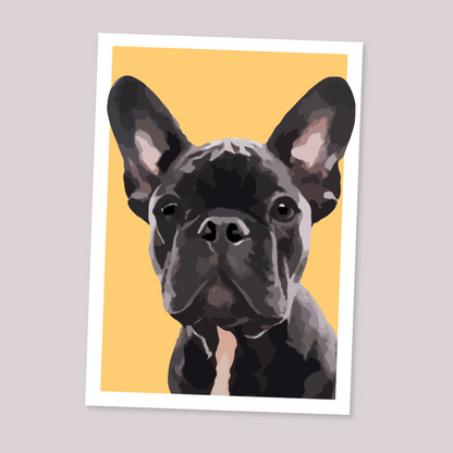 French Bulldog Portrait Art Print