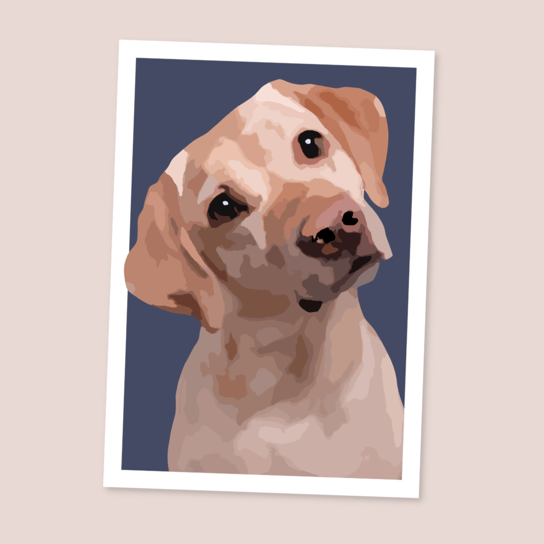 Labrador Portrait Art Print