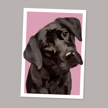 Labrador Portrait Art Print
