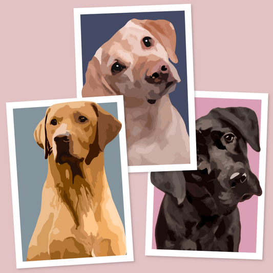 Labrador Portrait Art Print