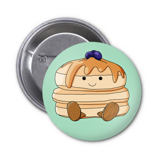 Pancake Button Badge
