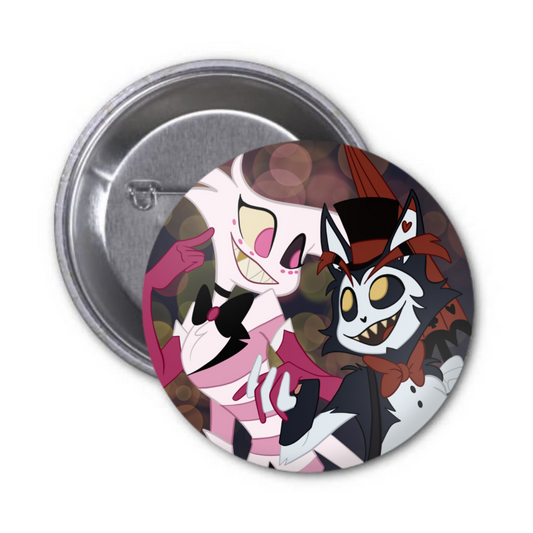 Angeldust and Husk Button Badge
