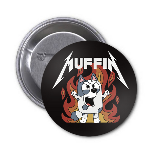 Metal Muffin Button Badge