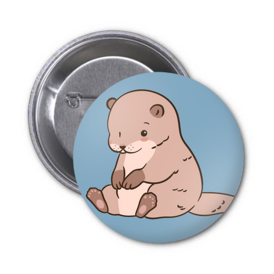 Otter Button Badge