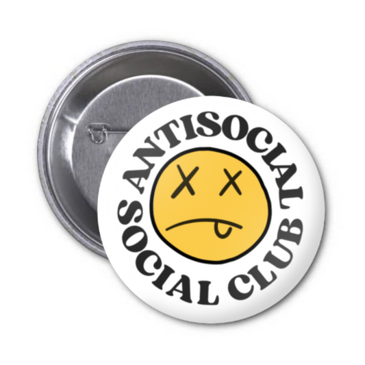 Antisocial Social Club Button Badge