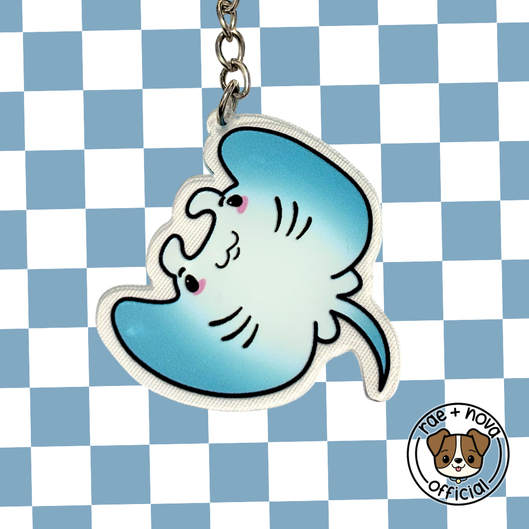 Manta Ray Keyring