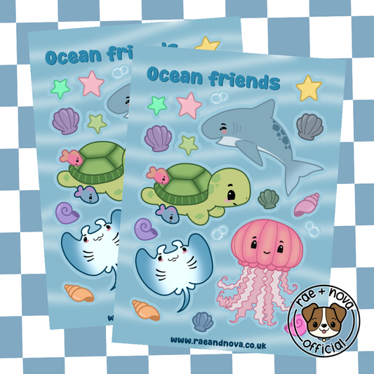 Ocean Friends Sticker Sheet