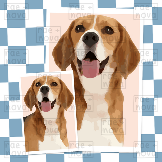 Beagle Portrait Art Print