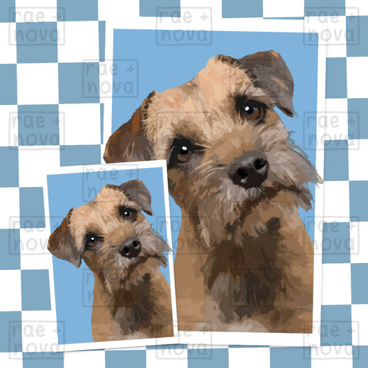 Border Terrier Portrait Art Print