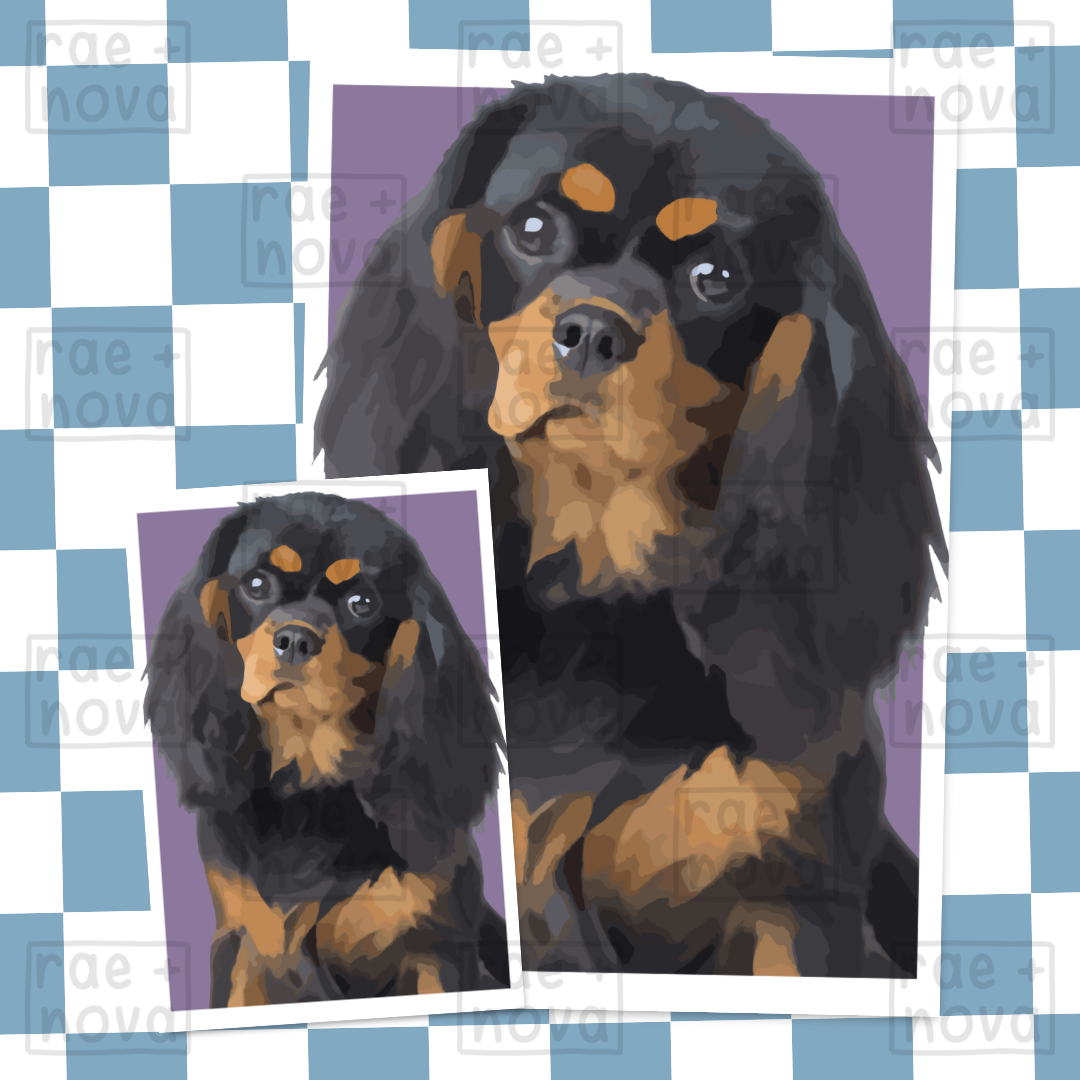 Cavalier Portrait Art Print