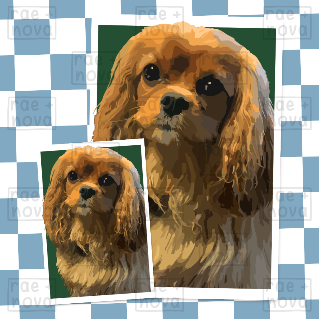 Cavalier Portrait Art Print