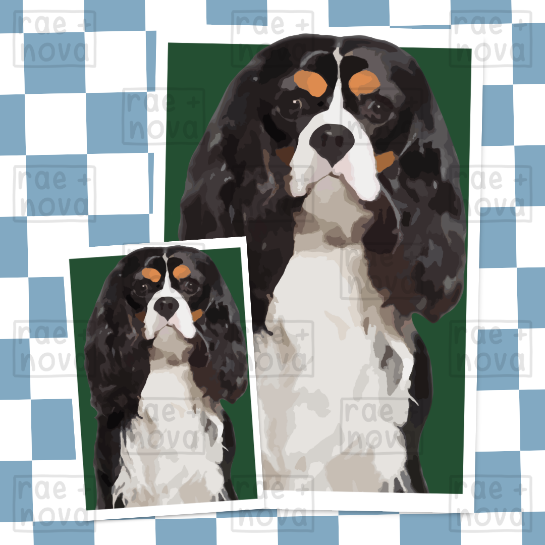 Cavalier Portrait Art Print