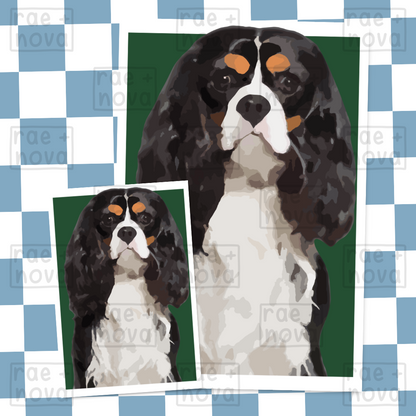 Cavalier Portrait Art Print