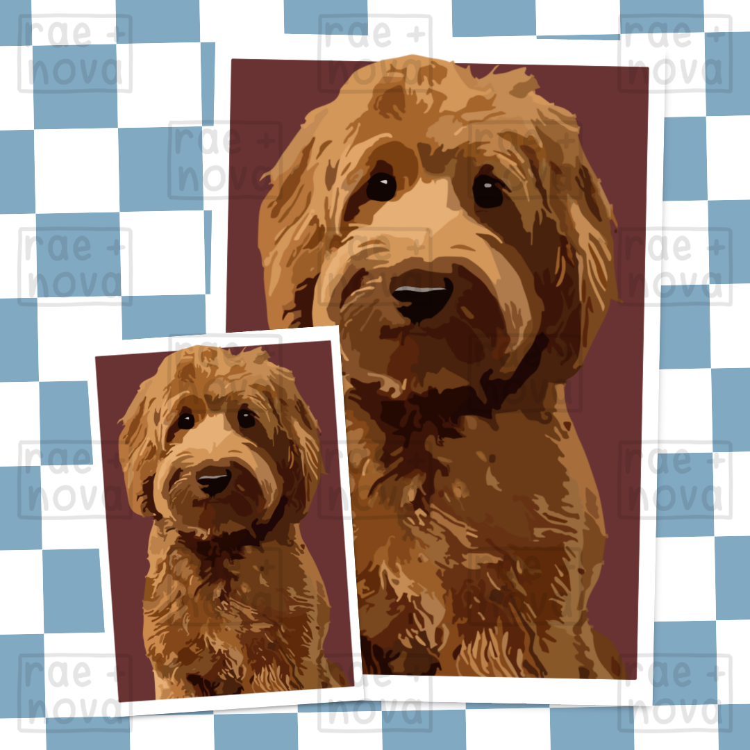 Cockapoo Portrait Art Print