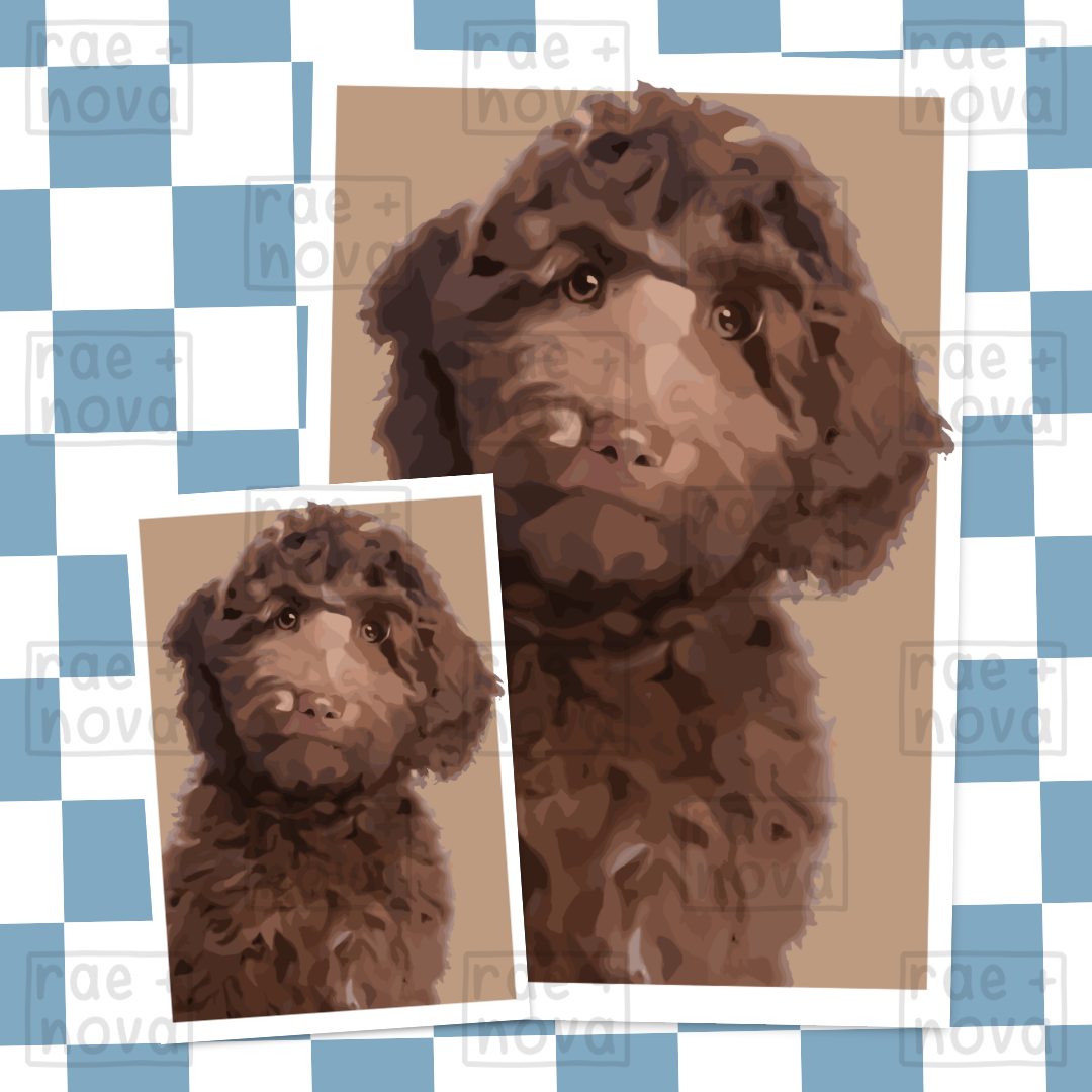 Cockapoo Portrait Art Print