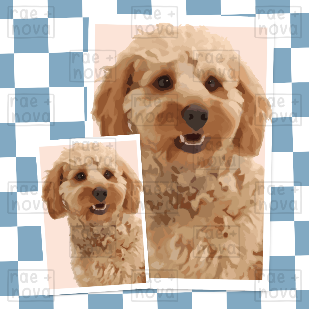 Cockapoo Portrait Art Print