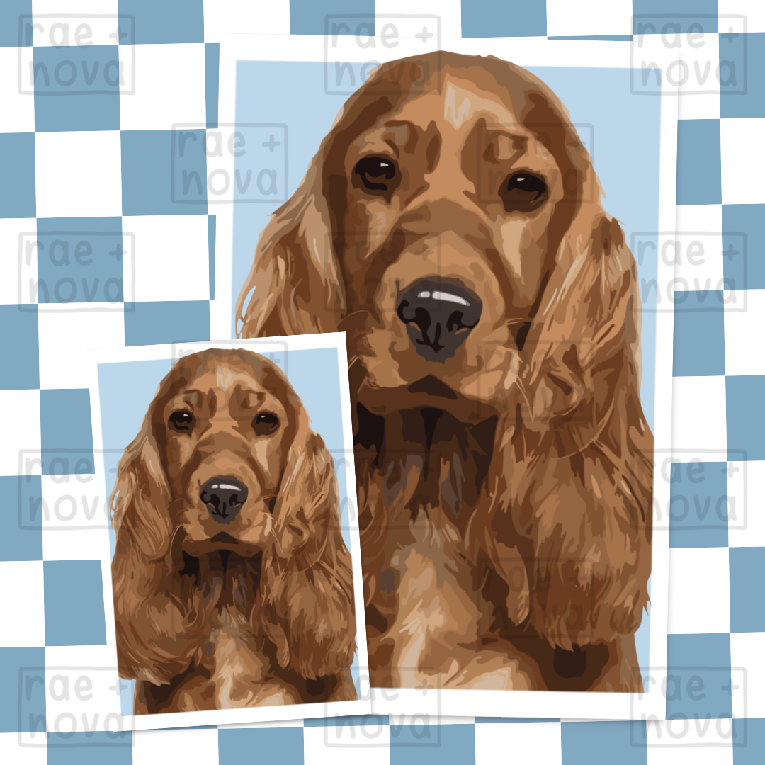 Cocker Spaniel Portrait Art Print