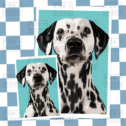 Dalmatian Portrait Art Print
