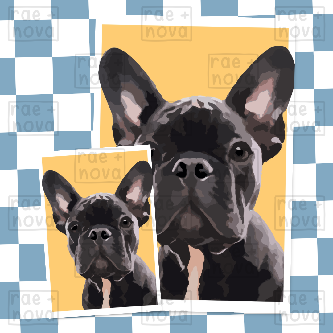 French Bulldog Portrait Art Print