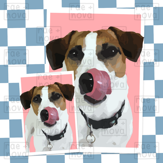 Jack Russell Portrait Art Print