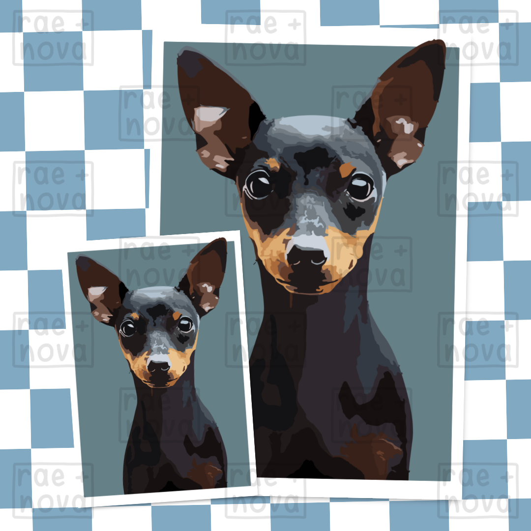Pinscher Portrait Art Print