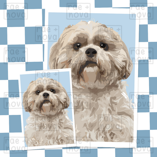 Shih Tzu Portrait Art Print