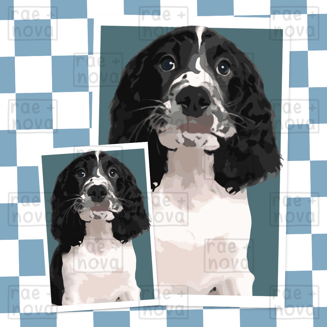 Springer Spaniel Portrait Art Print