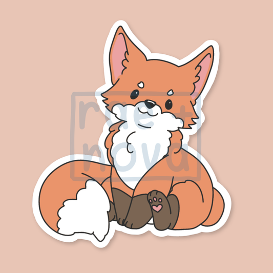 Fox Pup Sticker