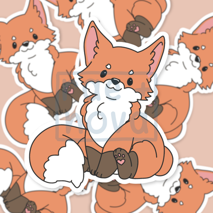 Fox Pup Sticker