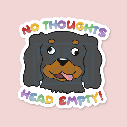 No Thoughts Head Empty Sticker