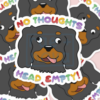 No Thoughts Head Empty Sticker