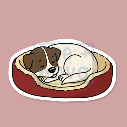 Sleepy Pup Sticker