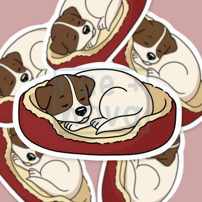 Sleepy Pup Sticker