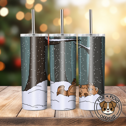 Winter Red Panda Tumbler