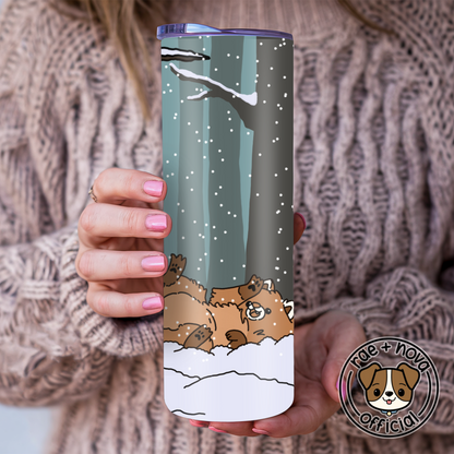 Winter Red Panda Tumbler